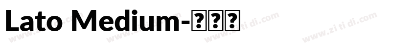 Lato Medium字体转换